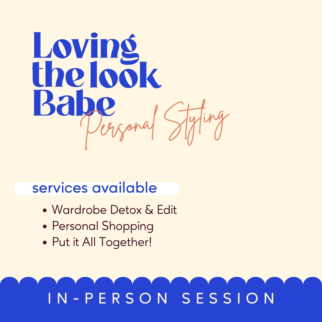 Loving the Look Babe Personal Styling. Services available: Wardrobe Detox and Edit, Personal Shopping, Put It All Together integration.
In Person Sessions available in Cape Town.