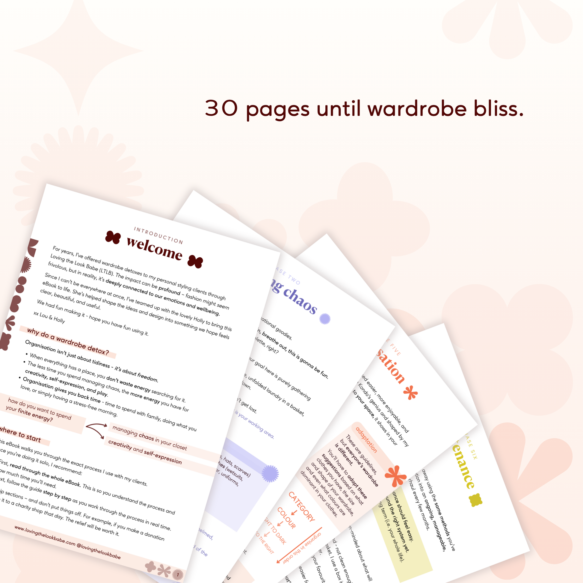 DIY Wardrobe Detox eBook 30 pages until wardrobe bliss